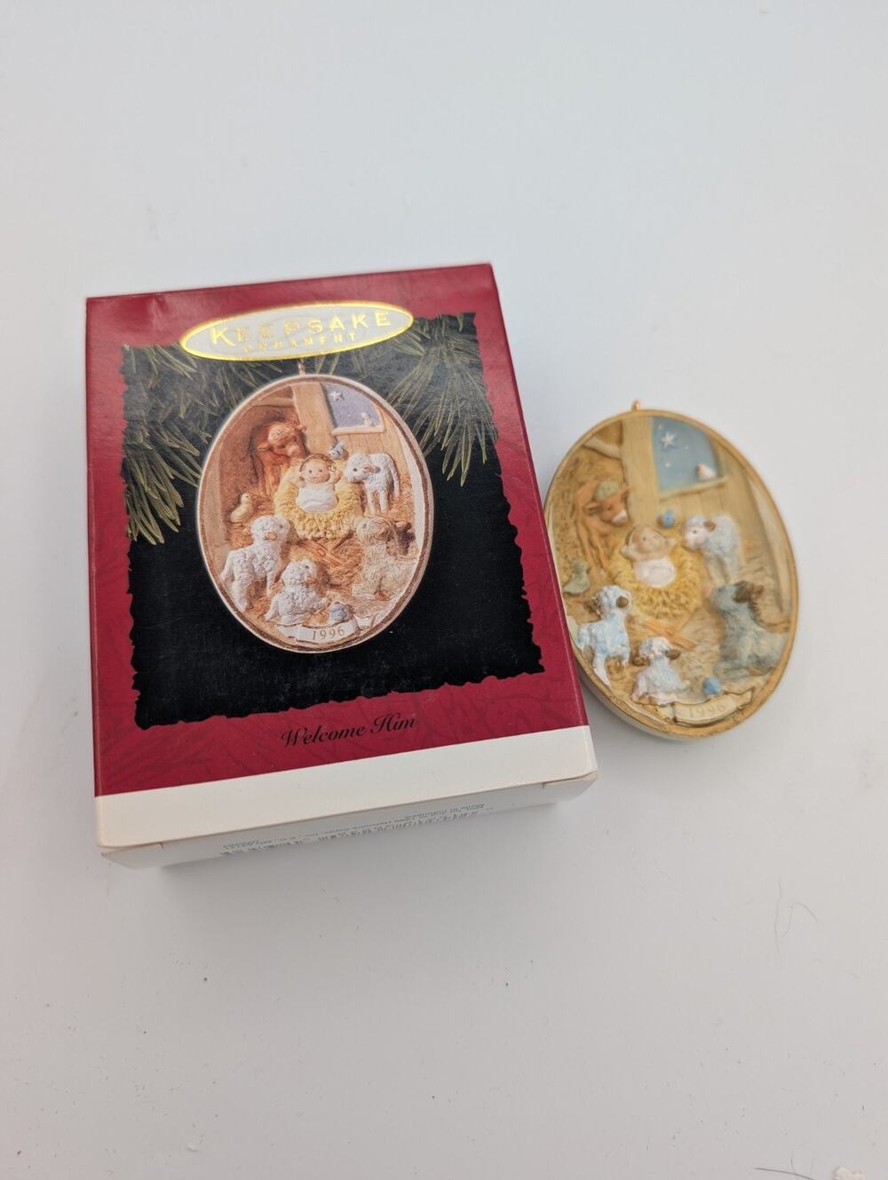 1996 Hallmark Keepsake Ornament - Welcome Him - VTG MIB